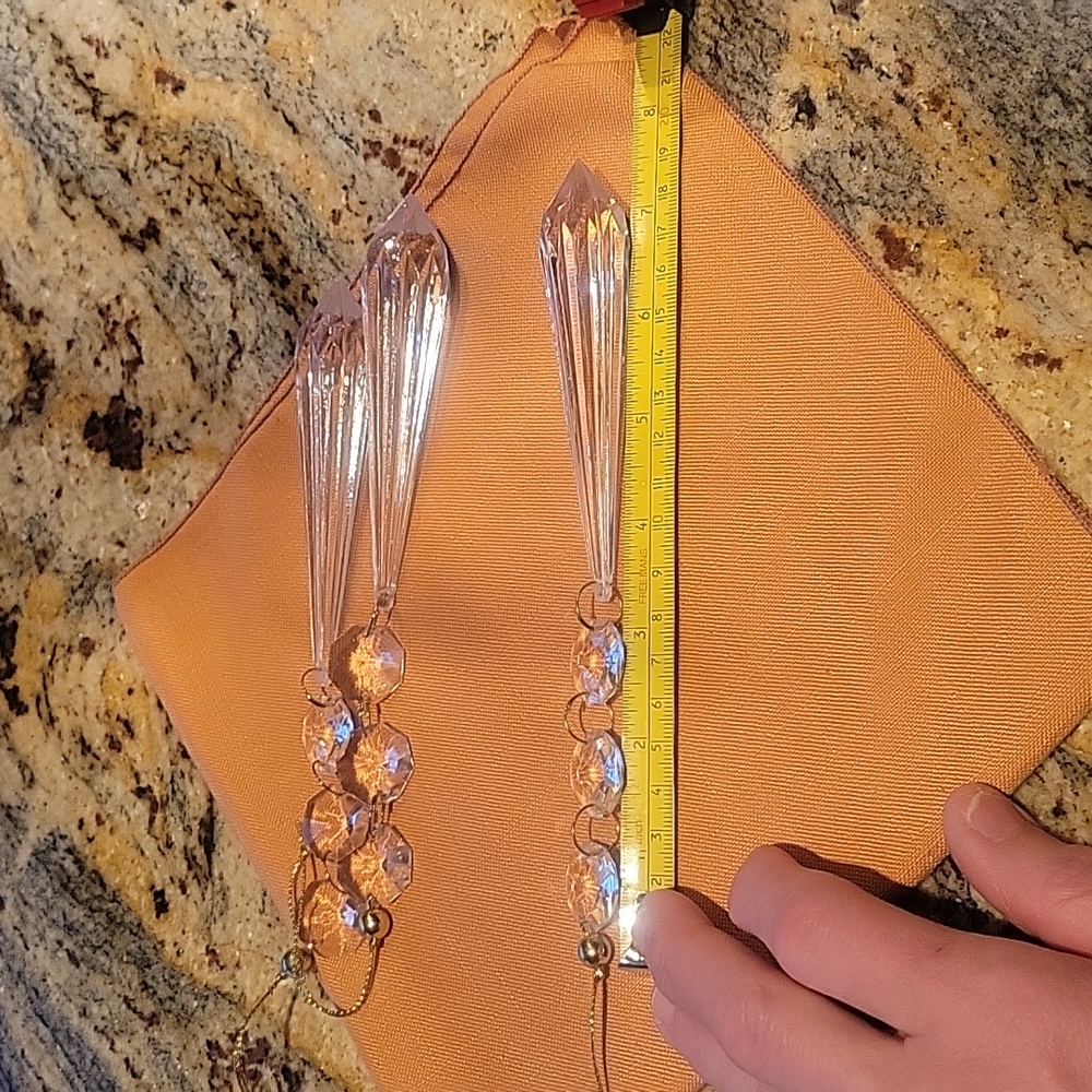 Set of 5 Christmas hanging crystals - Picture 5 of 10